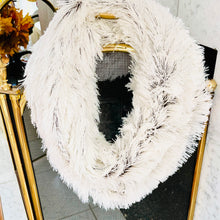 Load image into Gallery viewer, Two Tone Faux Fur Tube Scarf - White Mocha

